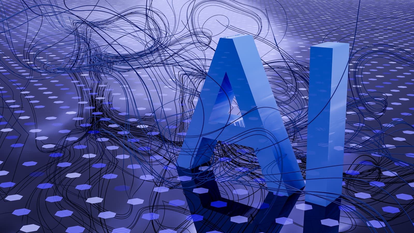 Abstract visualization suggesting AI and intelligent systems